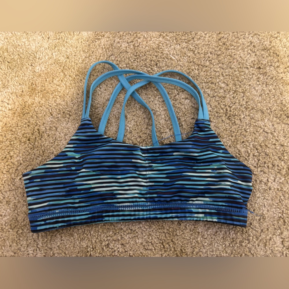 Kids blue champion sports bra